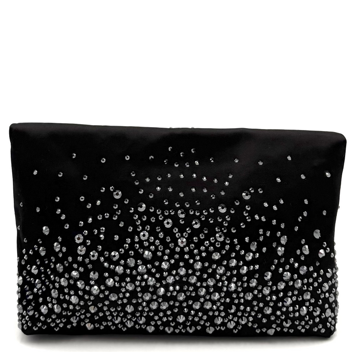 Clemmie Satin Embellished Clutch
