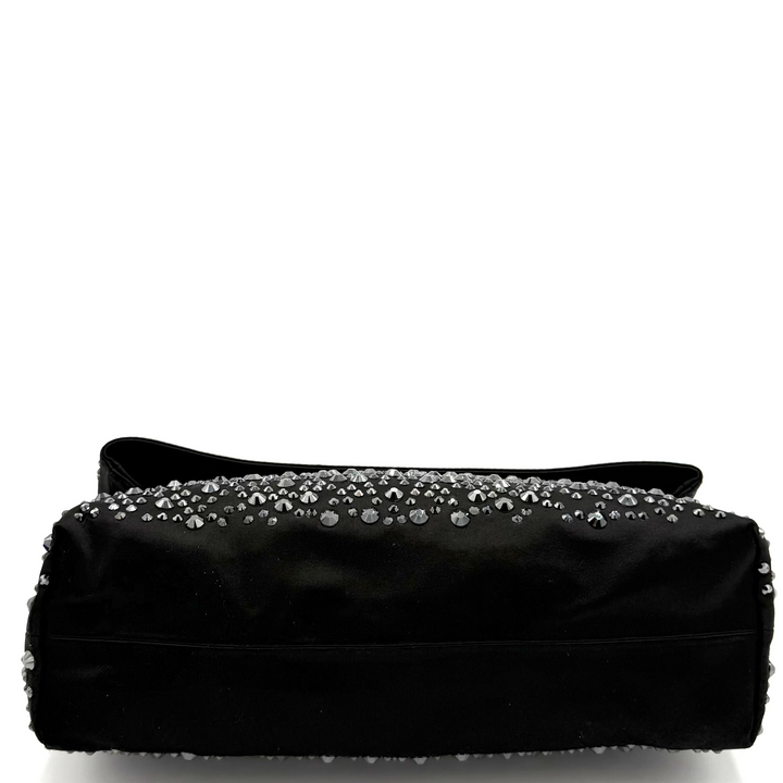 Clemmie Satin Embellished Clutch