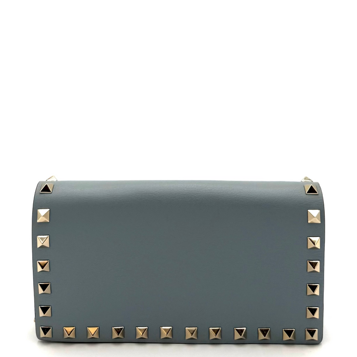 Mini Leather Rockstud Clutch Bag