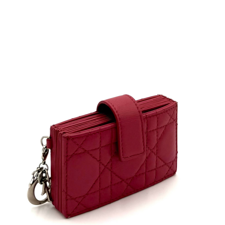 Lady Dior Jasmine Leather Card Holder