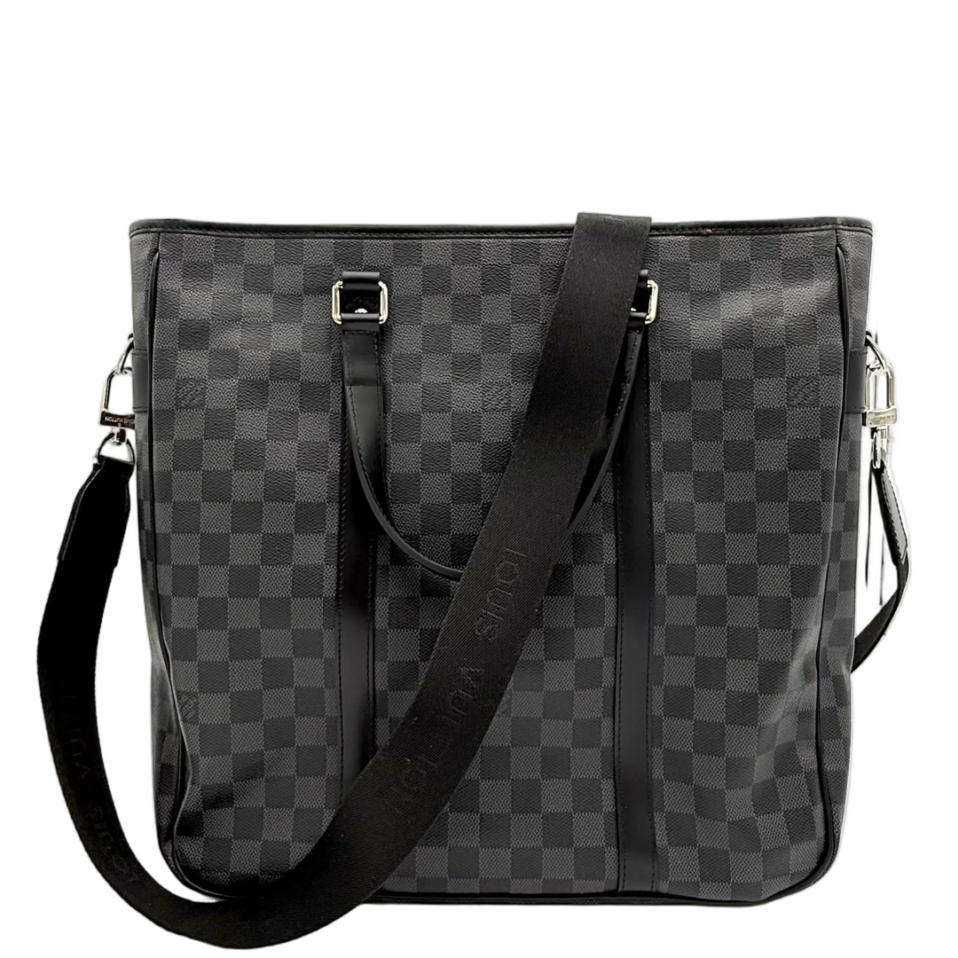Tadao PM Damier Graphite Canvas Tote Bag