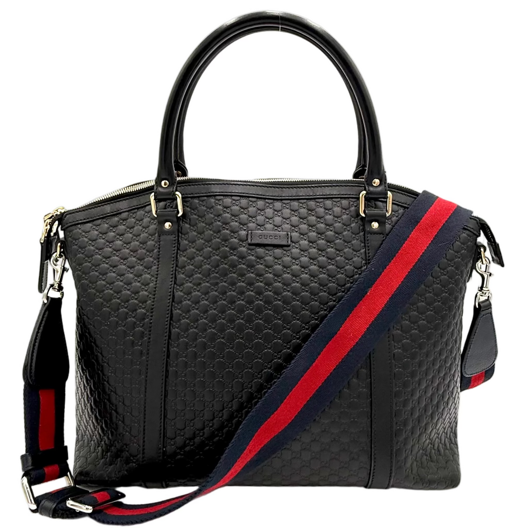 Dome Microguccissima Large Leather Bag