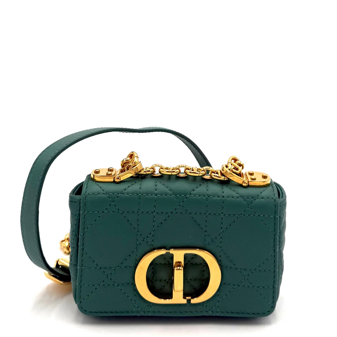Caro Micro Cannage Quilted Leather Bag
