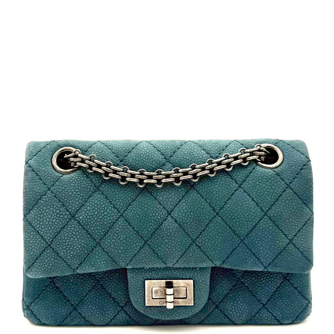 2.55 Reissue 224 Quilted Nubuck Leather Flap Bag