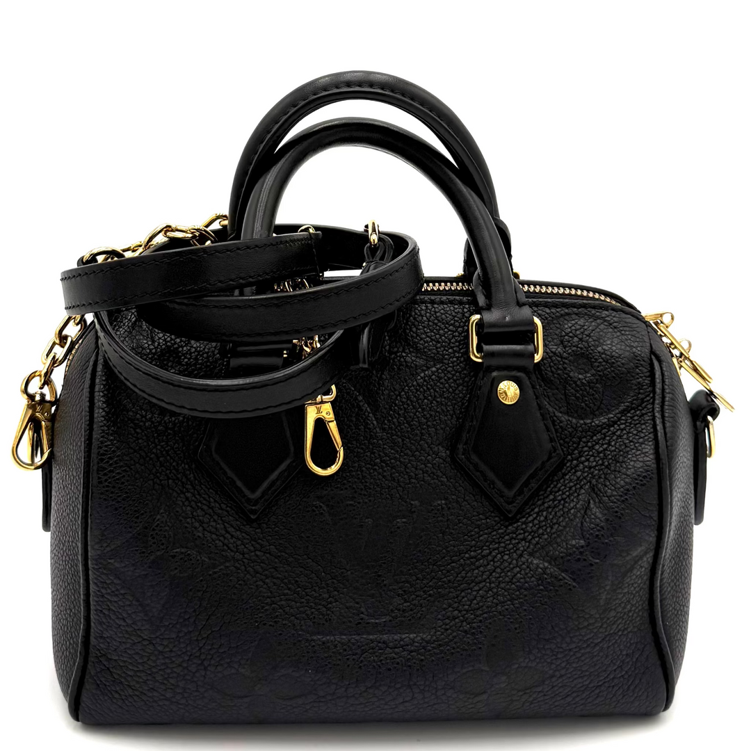 Empreinte Speedy 20 Bandouliere in Black Leather