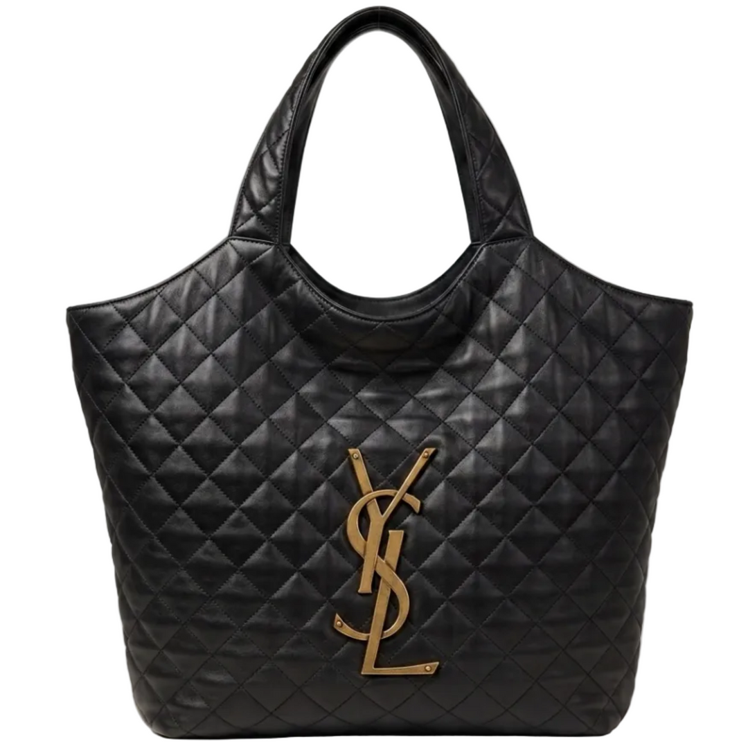 ICare Large Quilted Lambskin Bag with Pouch