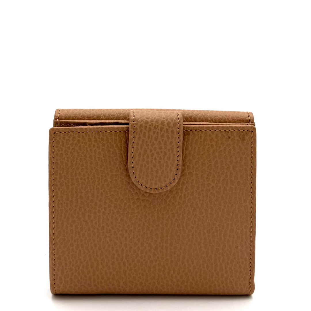 Dollar Calfskin Interlocking G French Wallet