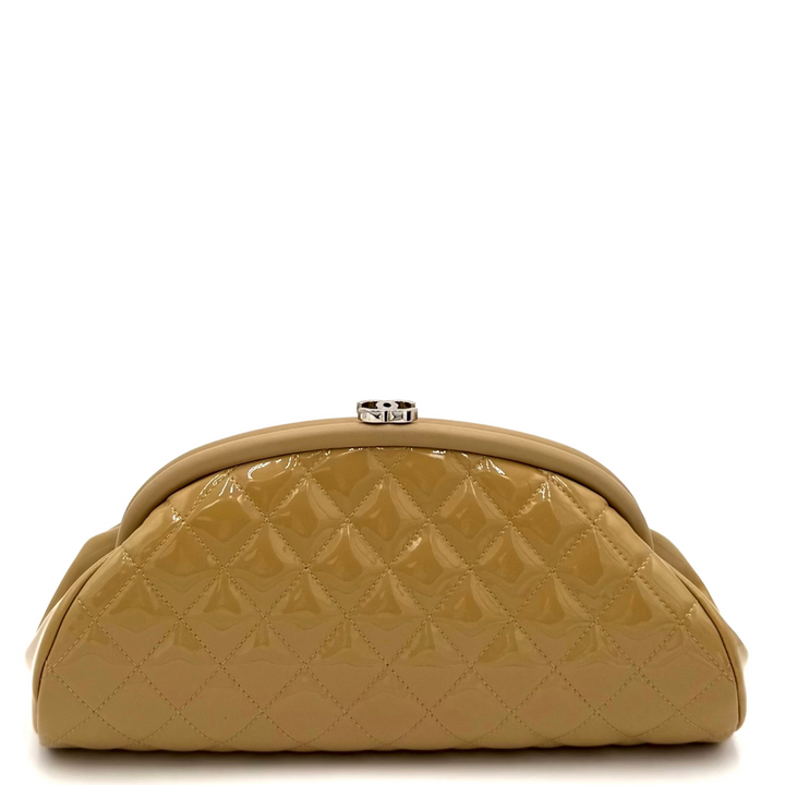 Timeless Quilted Patent Leather Clutch