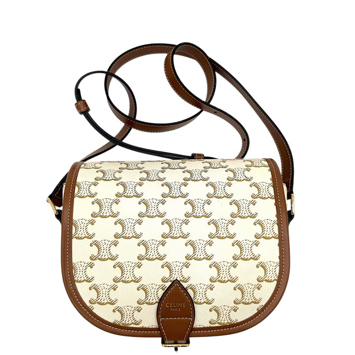 Triomphe Coated Canvas Medium Folco Bag
