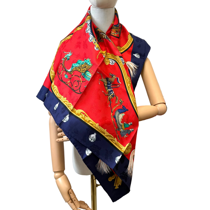 Plumes Et Grelots Silk Scarf by Julie Abadie