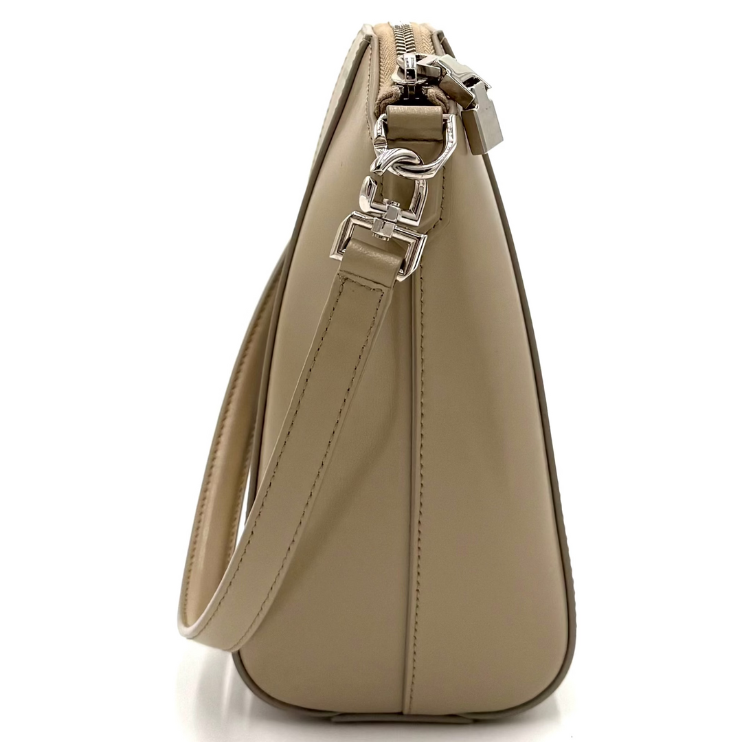 Mini Antigona Vertical Leather Crossbody Bag