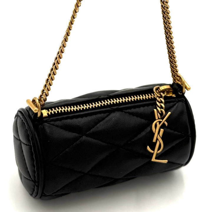 Micro Sade Quilted Leather Tube Bag