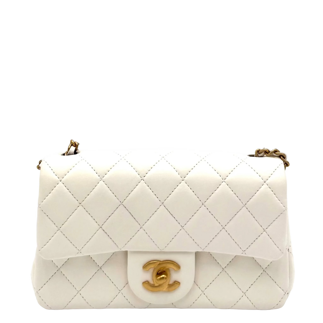 Pearl Crush Mini Rectangular Flap Bag