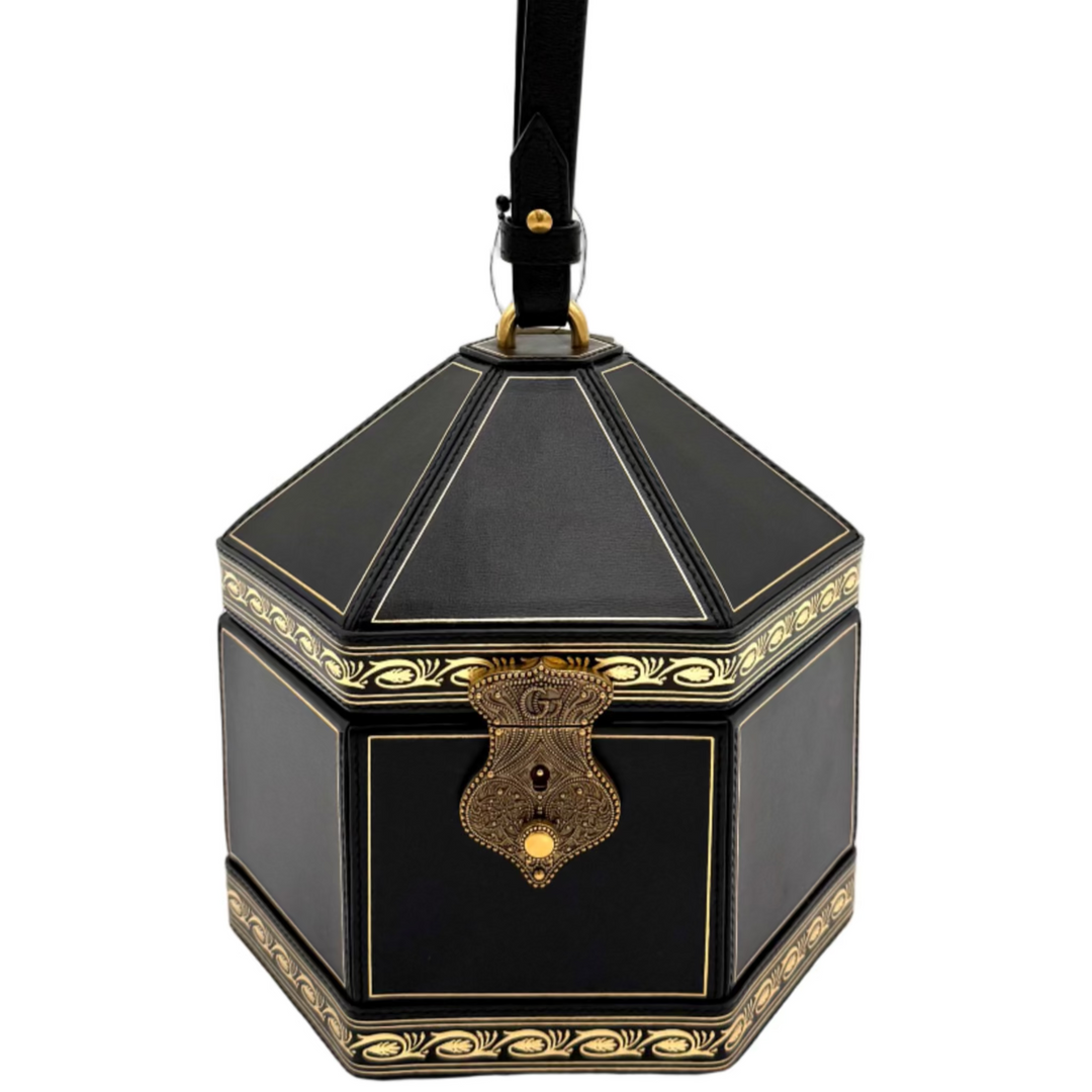 Leather Mini Geometric Clutch