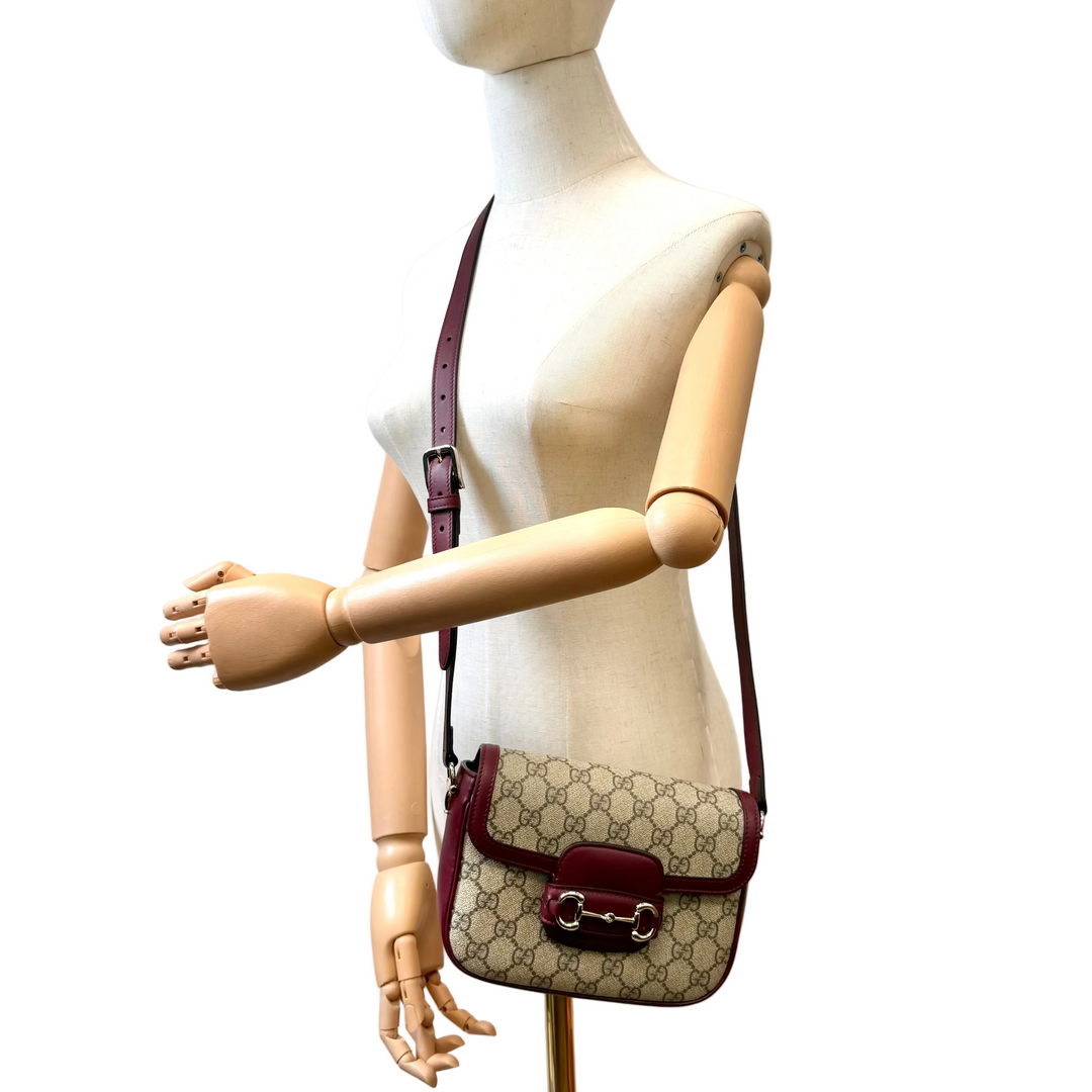 Monogram & Leather 1955 Horsebit Shoulder Bag