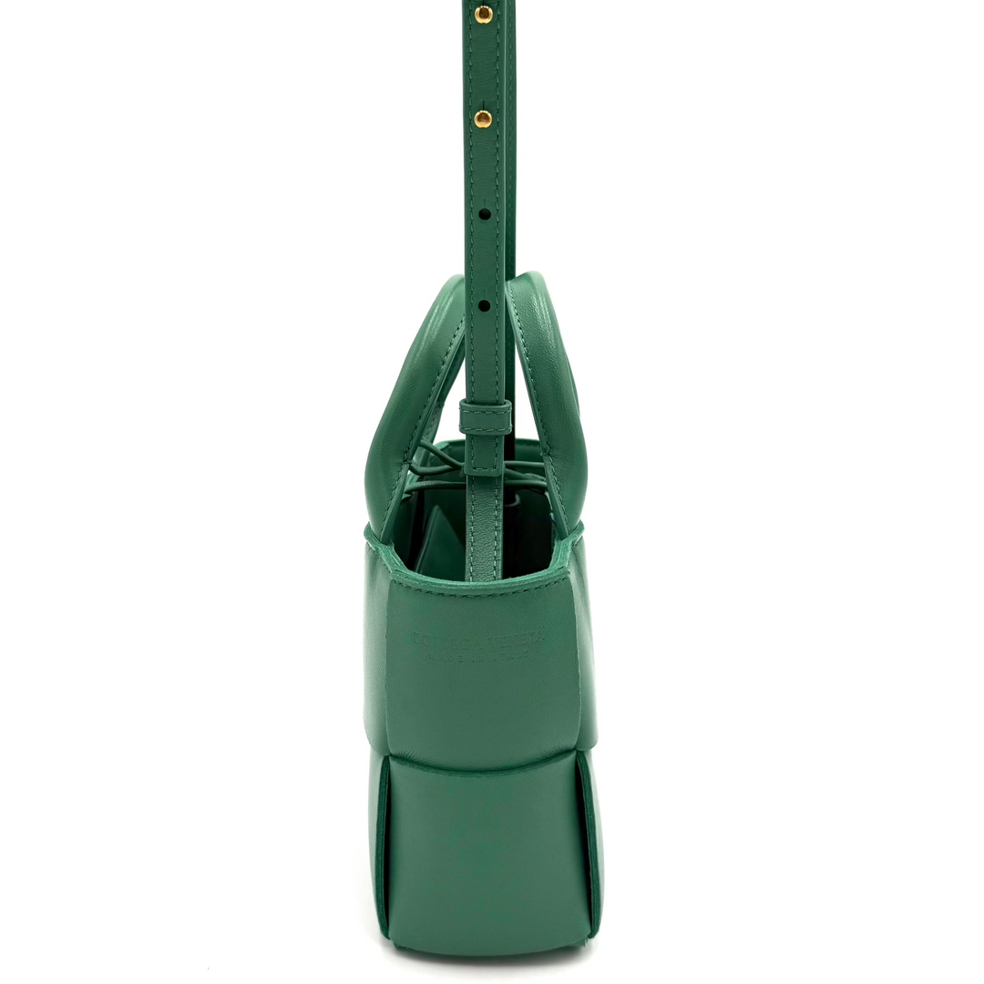 Intrecciato Candy Arco Tote in Mermaid Green