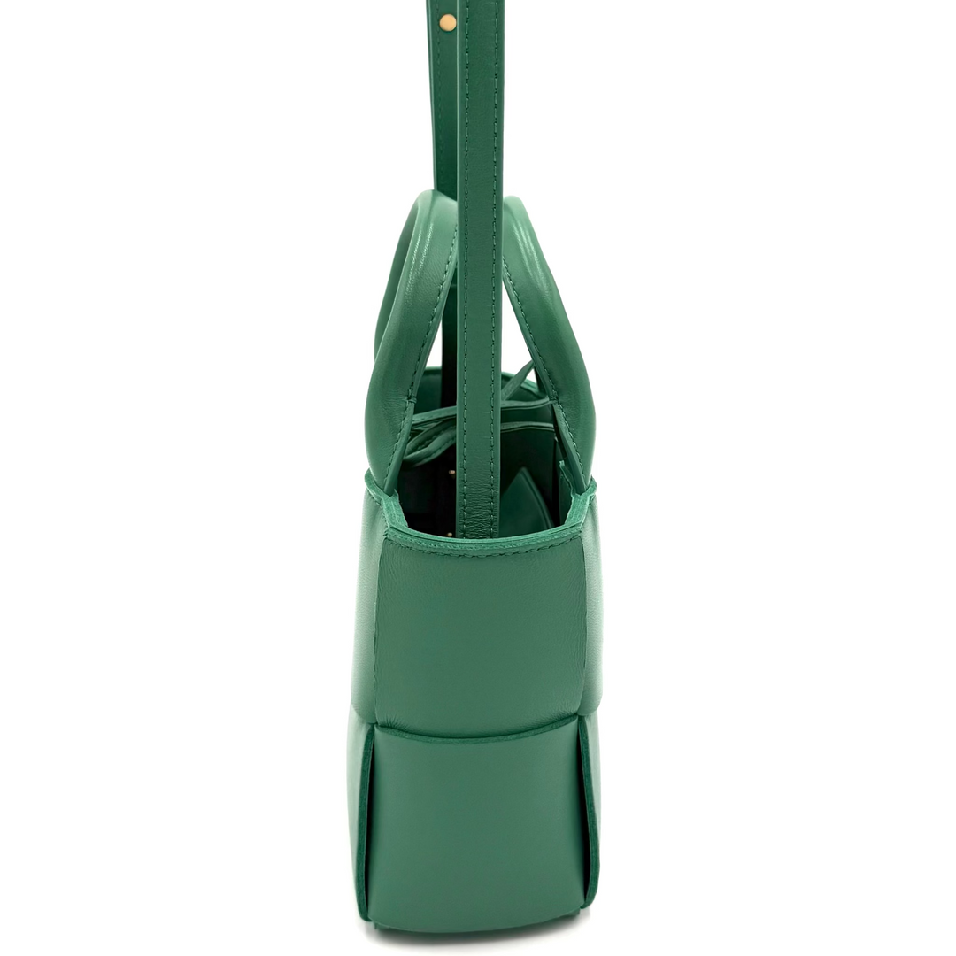 Intrecciato Candy Arco Tote in Mermaid Green