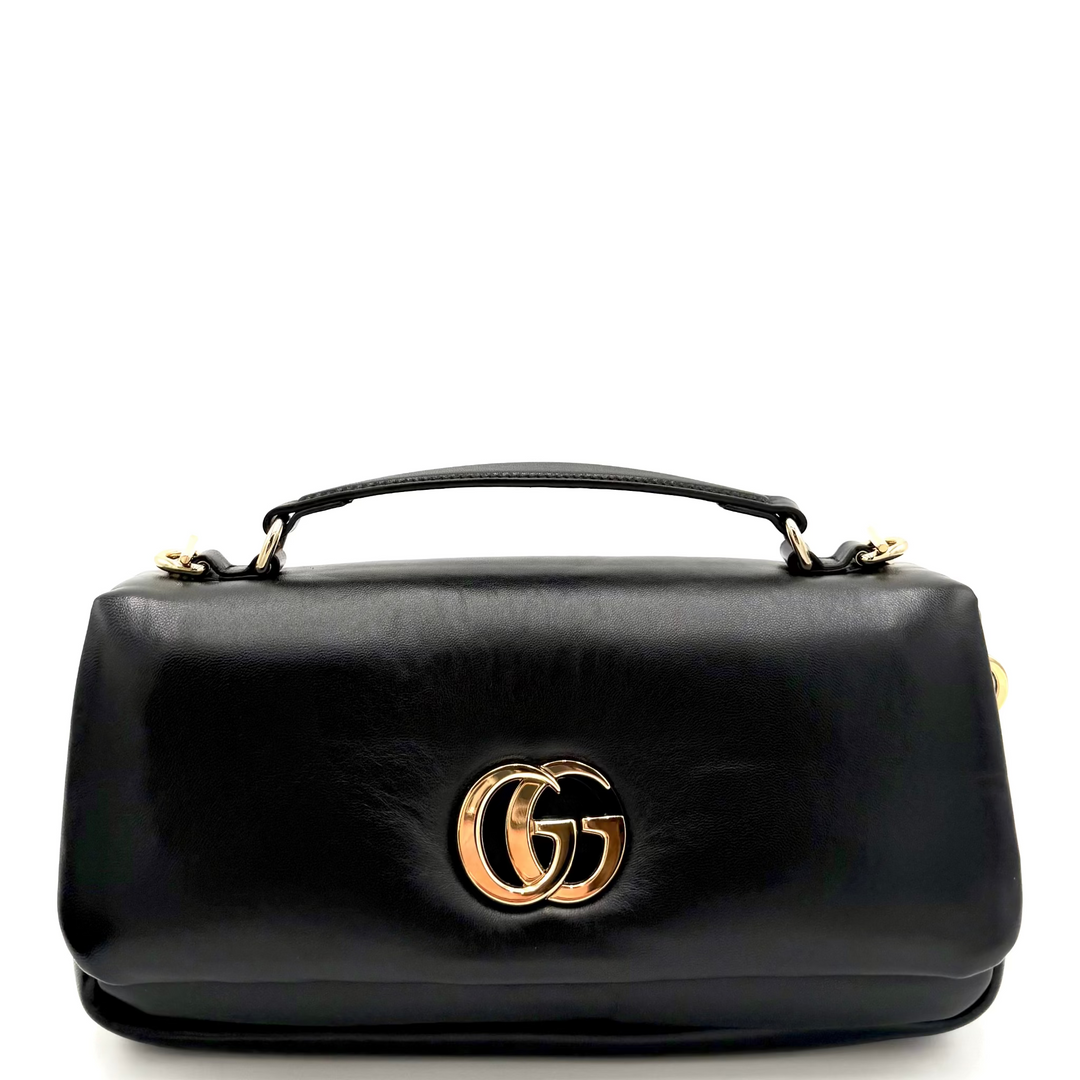 Black GG Milano Top Handle Bag