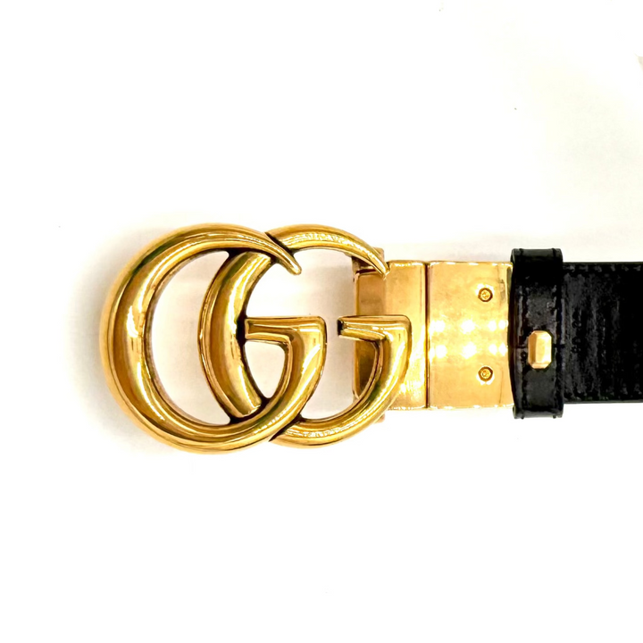 GG Marmont Monogram & Black Reversible Belt
