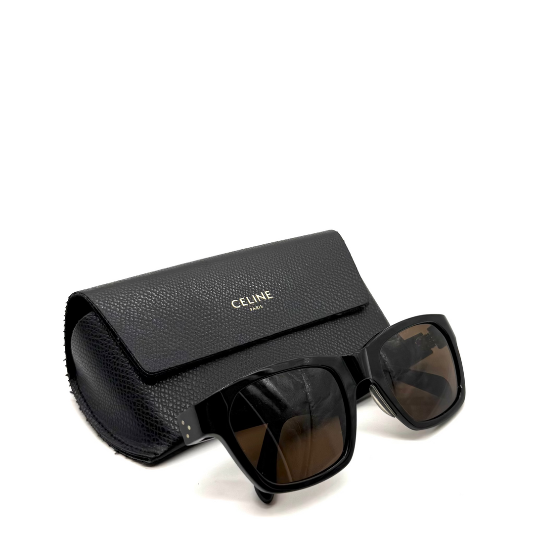 CL40206I Black Acetate Sunglasses