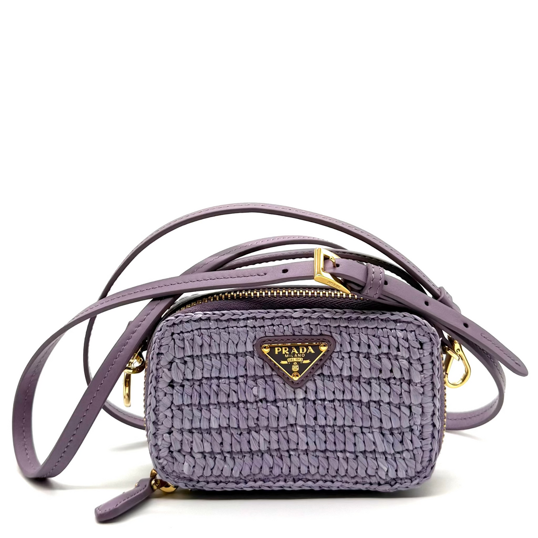 Crochet and Leather Mini-Pouch