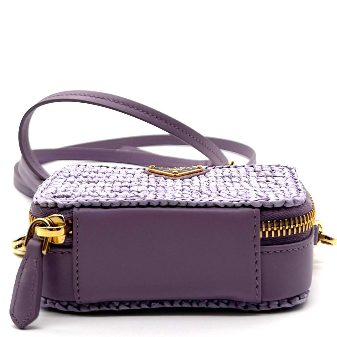 Crochet and Leather Mini-Pouch