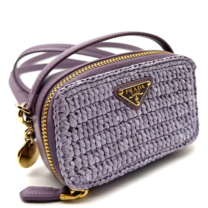 Crochet and Leather Mini-Pouch