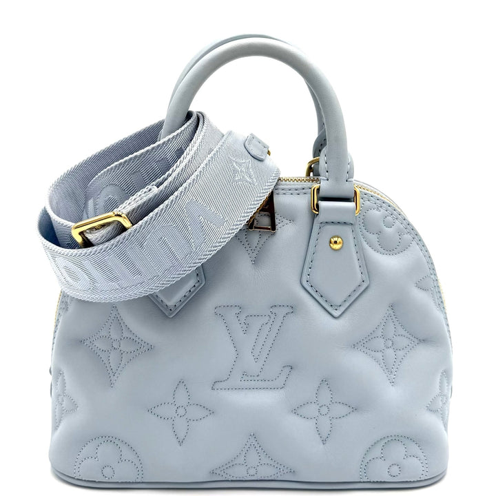 Louis Vuitton Alma BB Light Blue Bubblegum Leather Bag