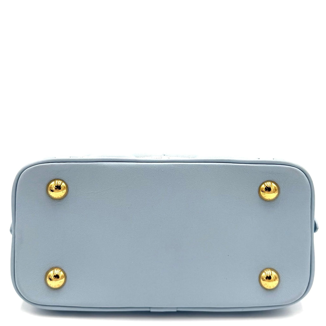 Louis Vuitton Alma BB Light Blue Bubblegum Leather Bag