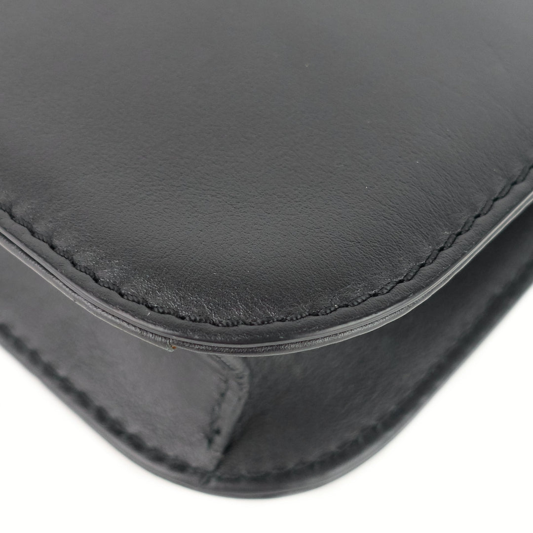 glam lock small leather bag