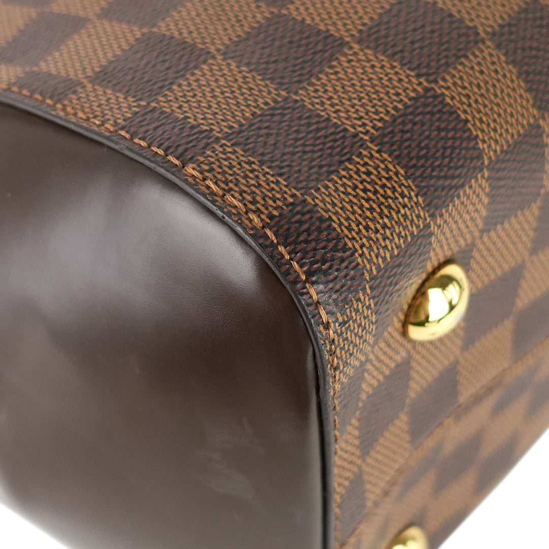 rivoli mm damier ebene canvas tote bag