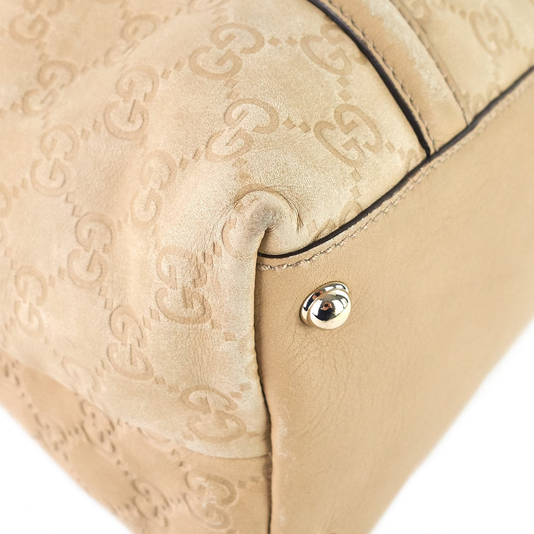 britt guccissima leather tote bag