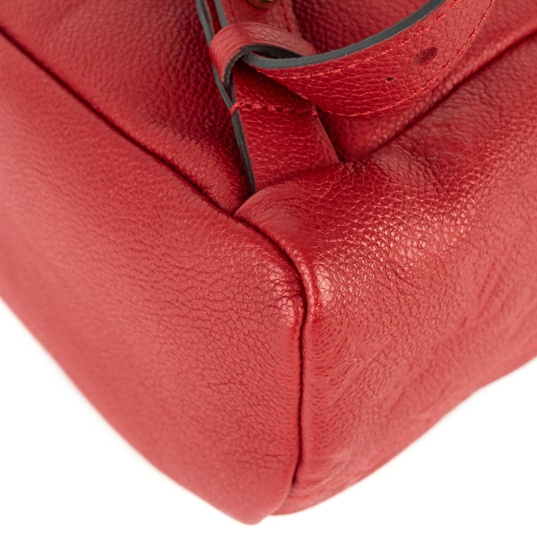 sorbonne monogram empreinte leather backpack