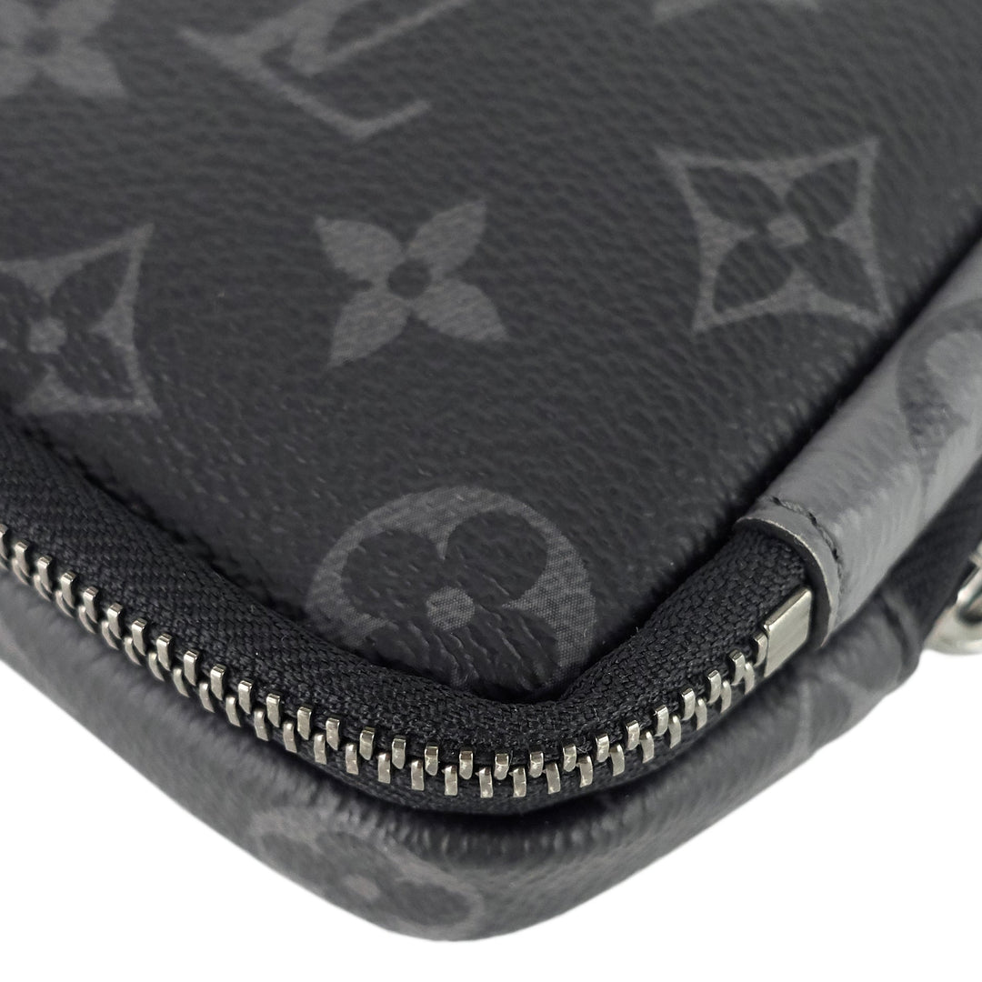 double phone eclipse reverse canvas pouch