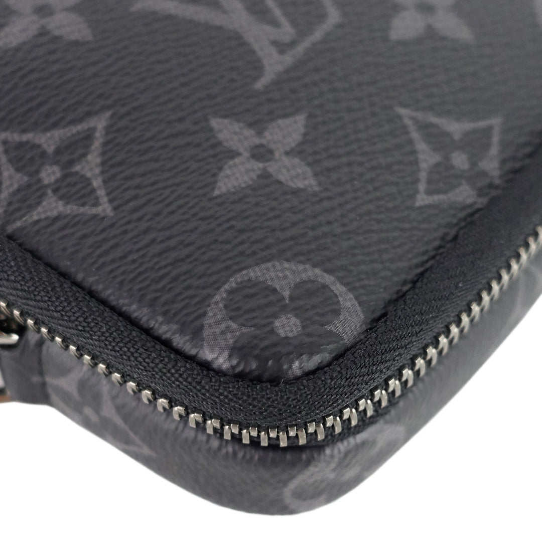 double phone eclipse reverse canvas pouch