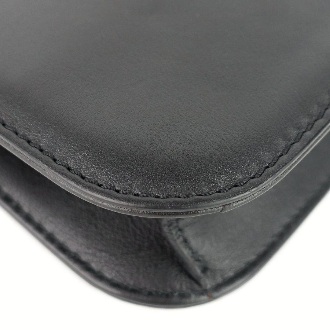 glam lock small leather bag