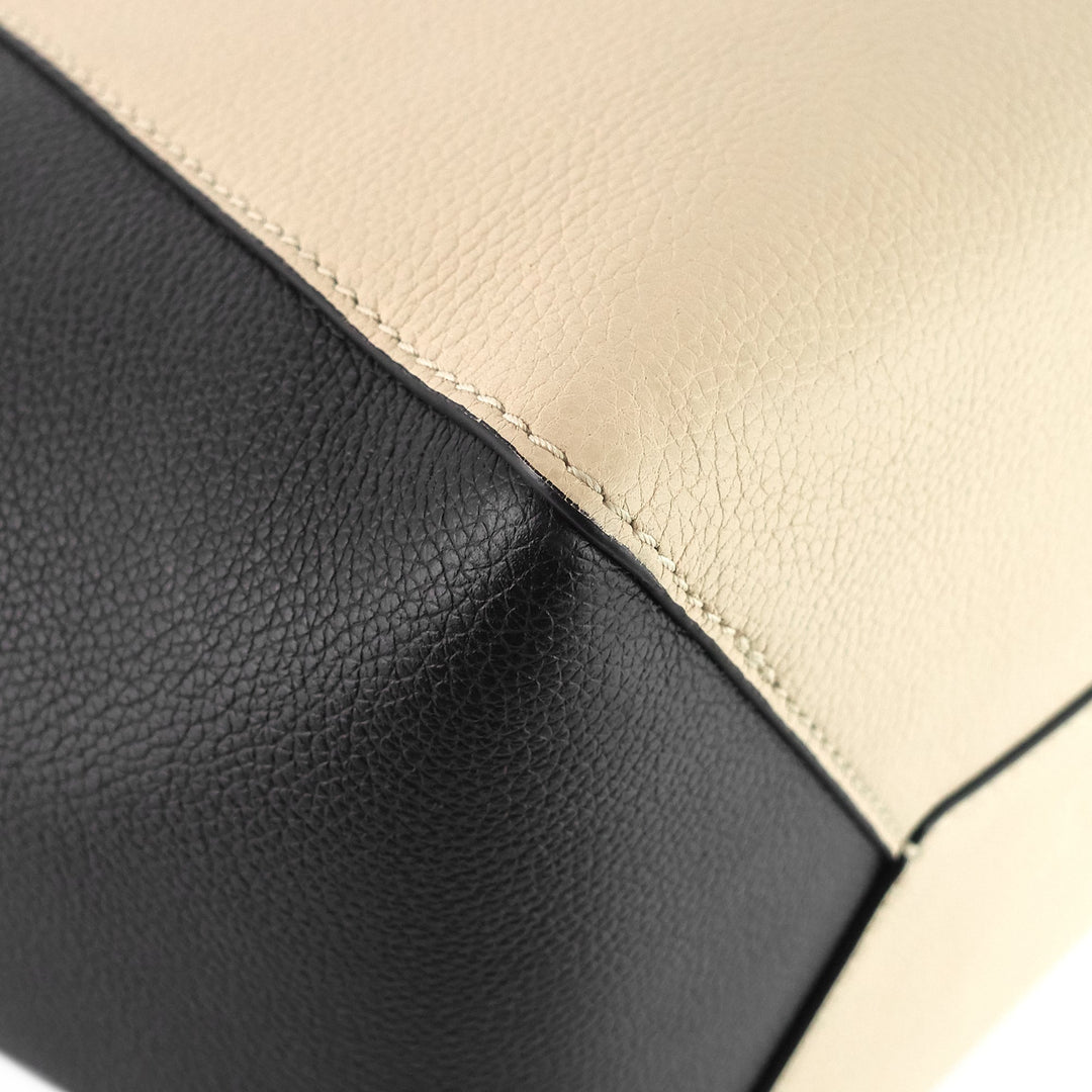 lockme cabas calfskin leather tote bag