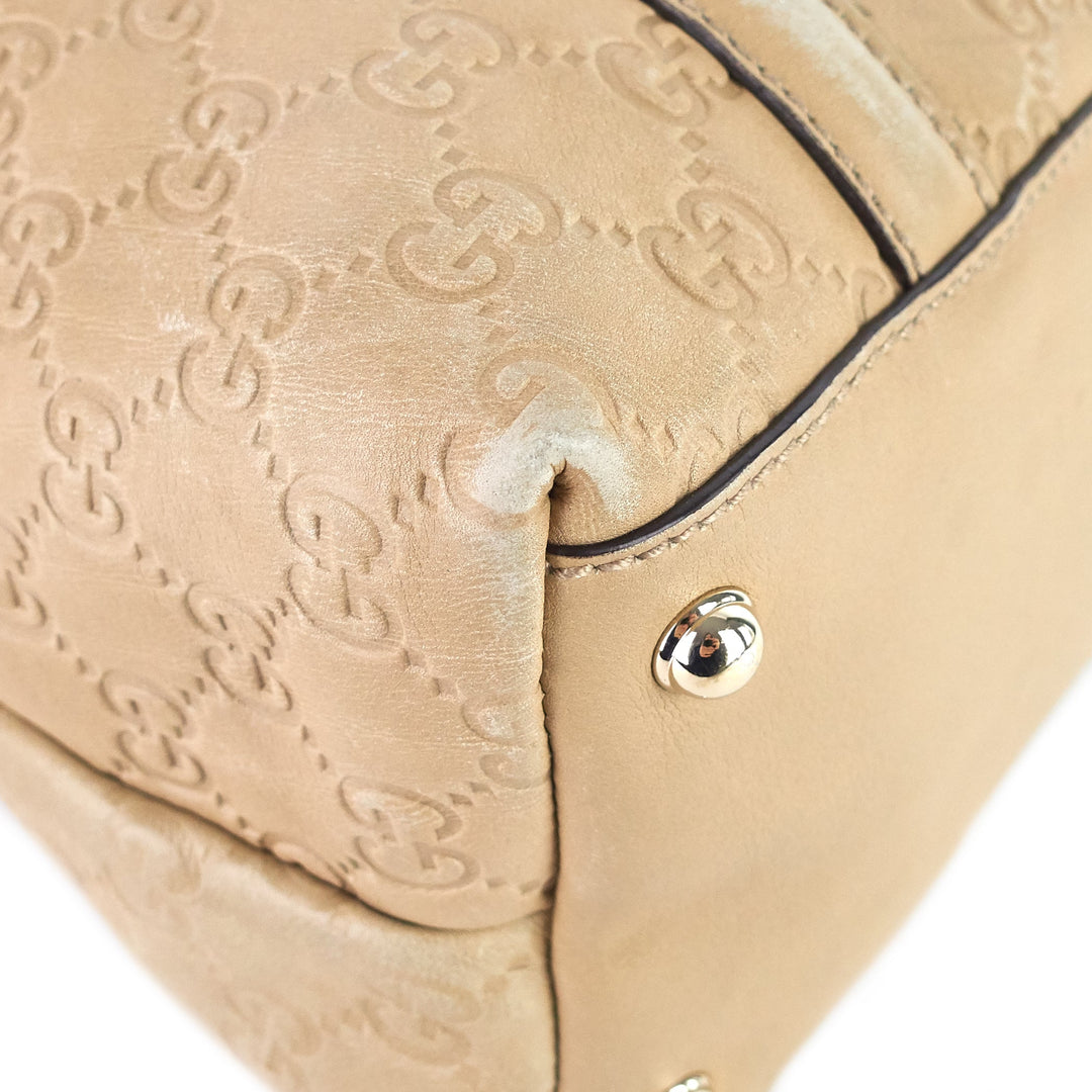 britt guccissima leather tote bag