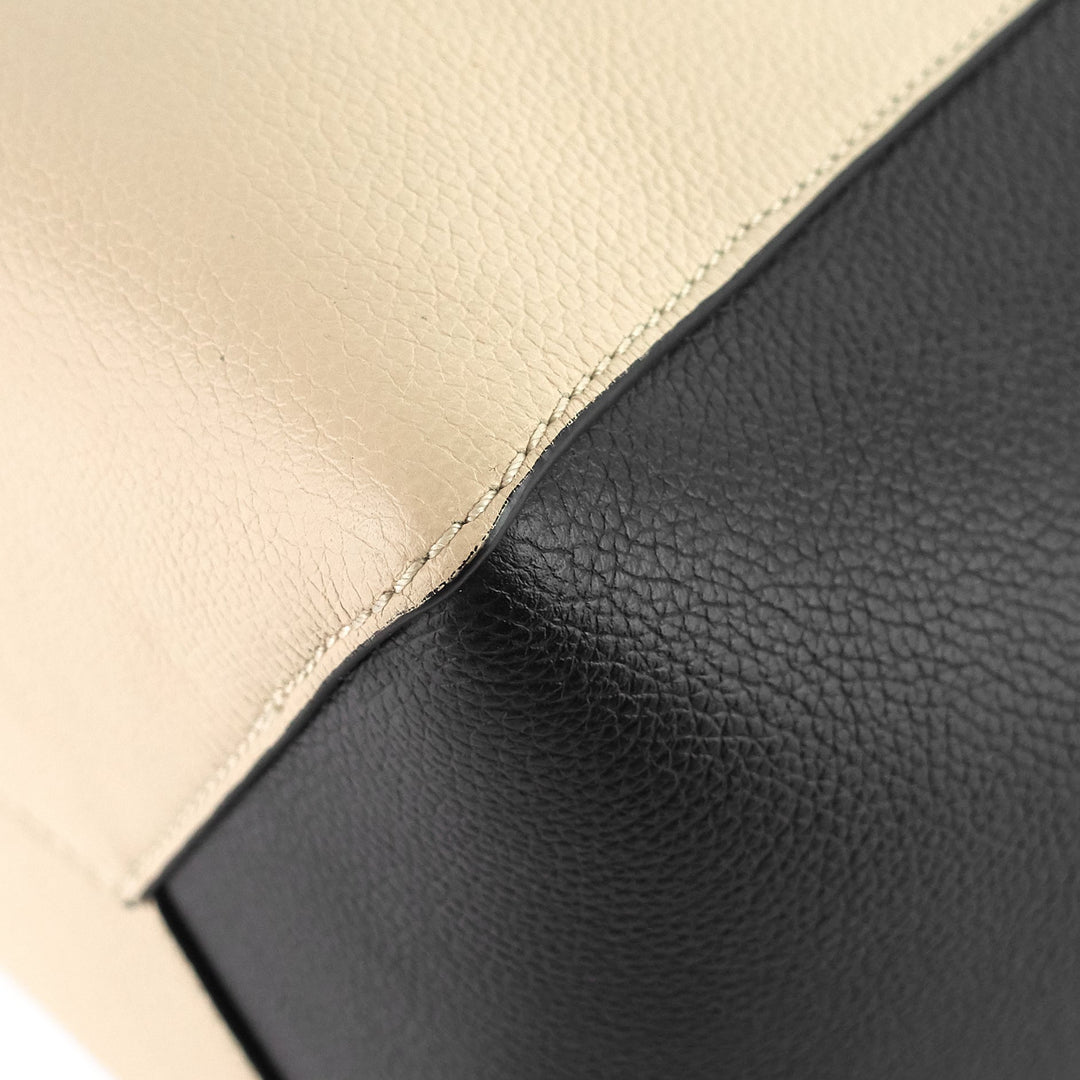 lockme cabas calfskin leather tote bag