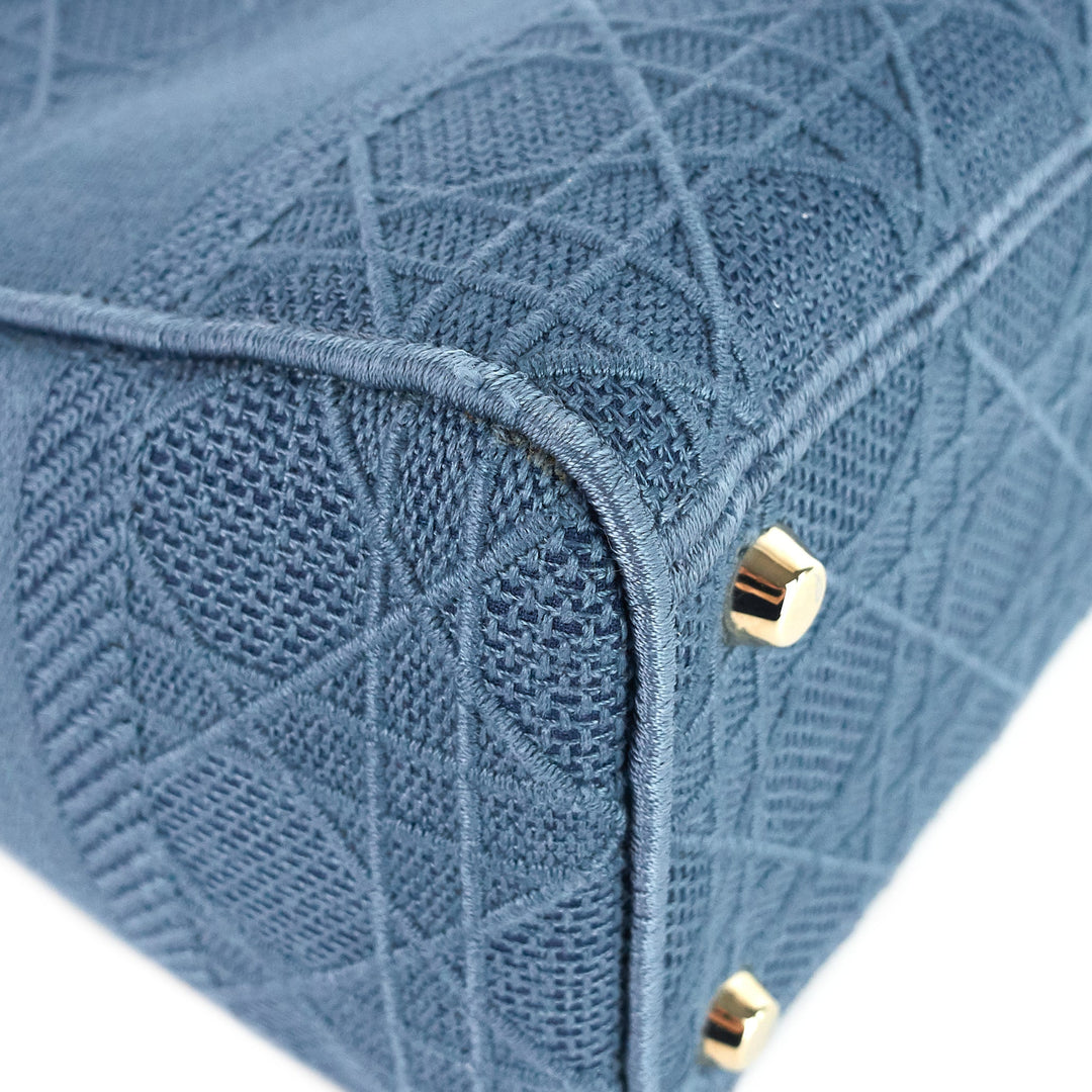 lady d-lite medium embroidered cannage bag