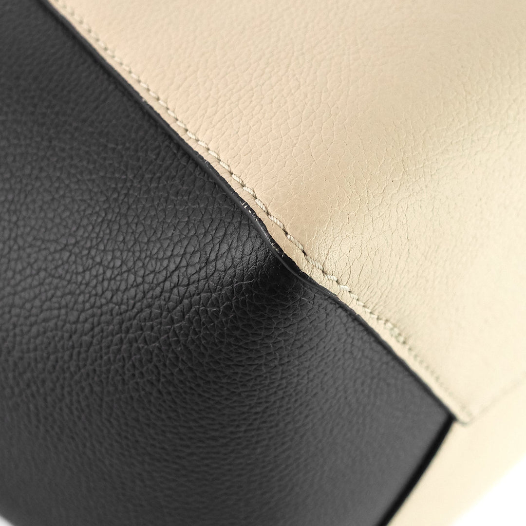 lockme cabas calfskin leather tote bag