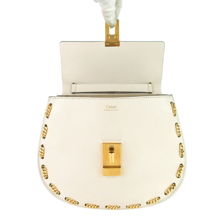 drew embellished medium calfskin leather bag