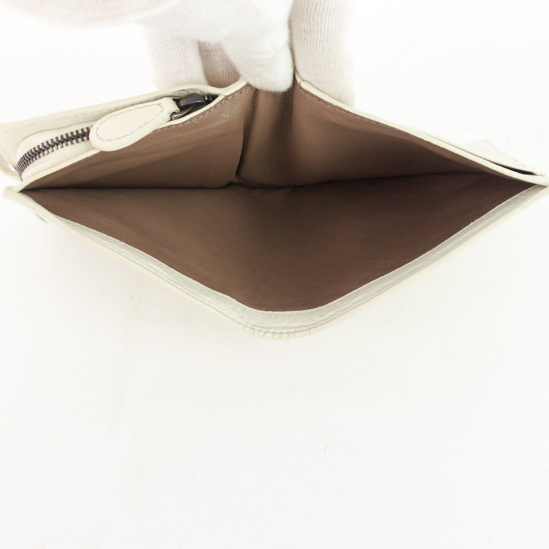 intrecciato nappa leather french flap wallet