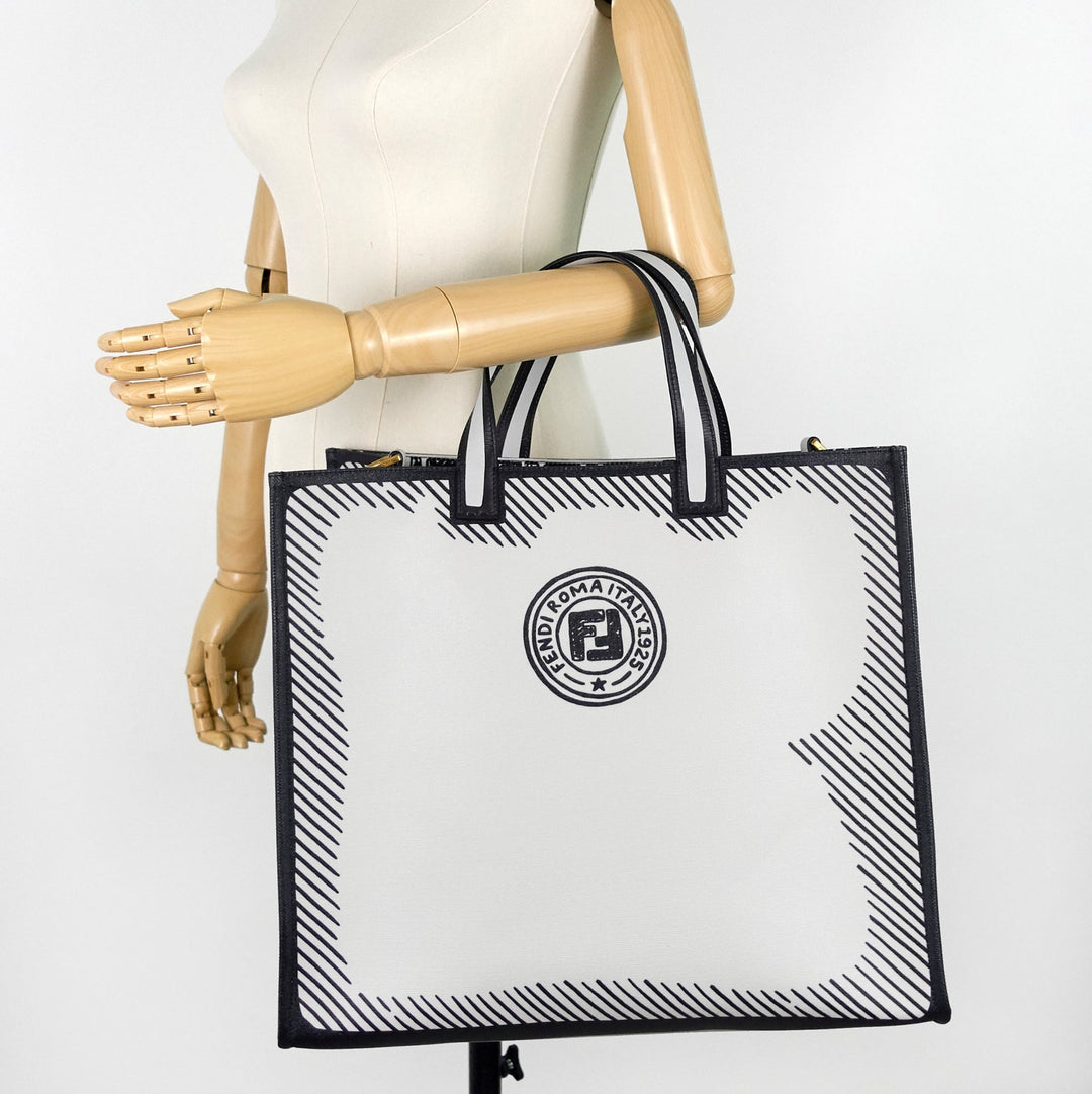 joshua vides coated canvas tote bag