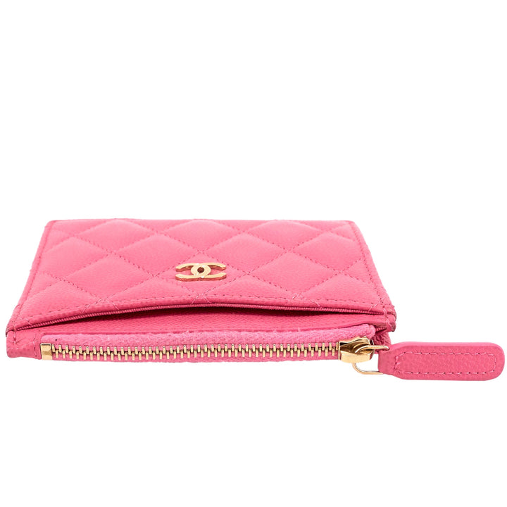 Classic Zip Caviar Leather Cardholder