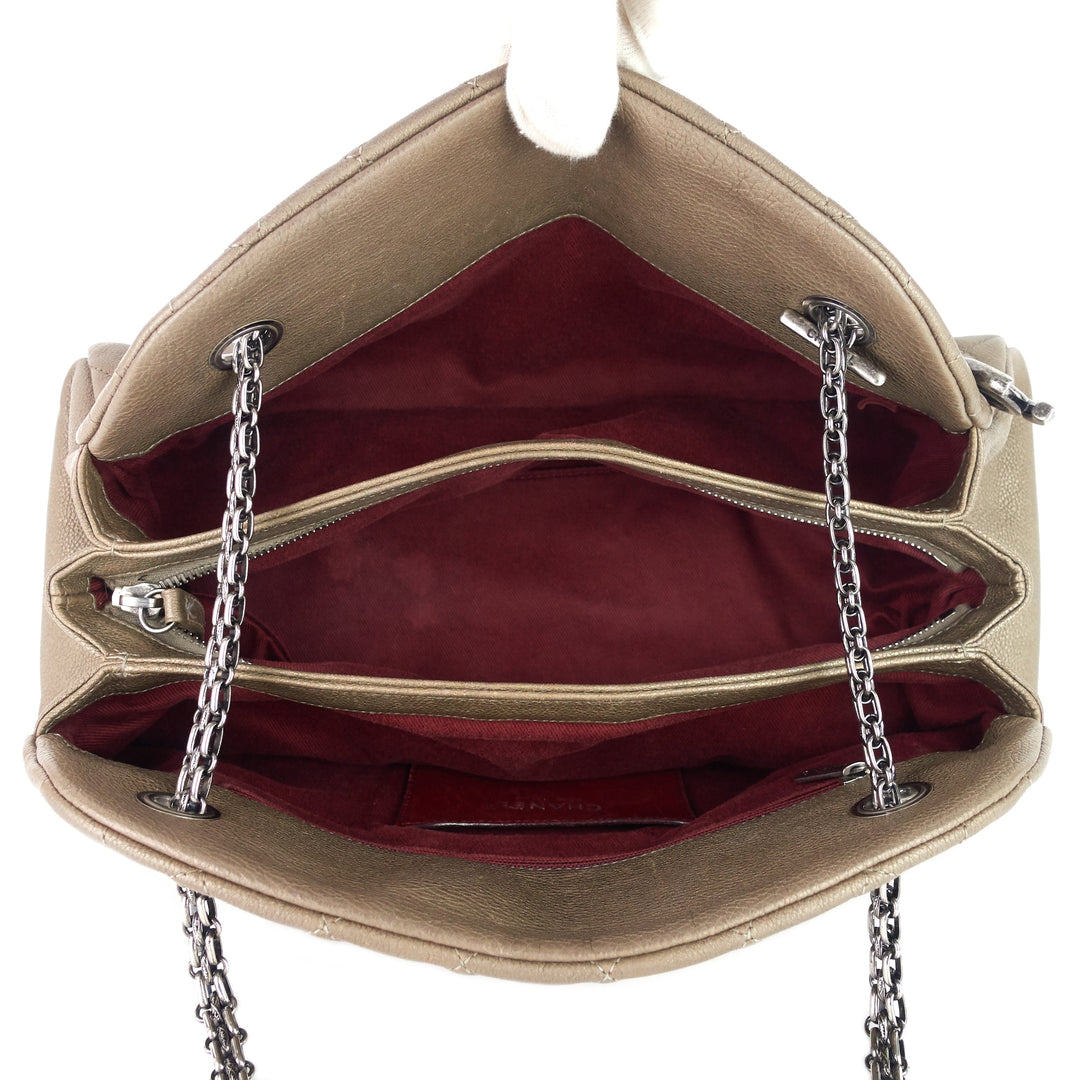 just mademoiselle medium caviar leather bowler bag