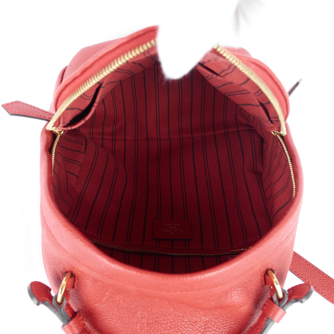 sorbonne monogram empreinte leather backpack