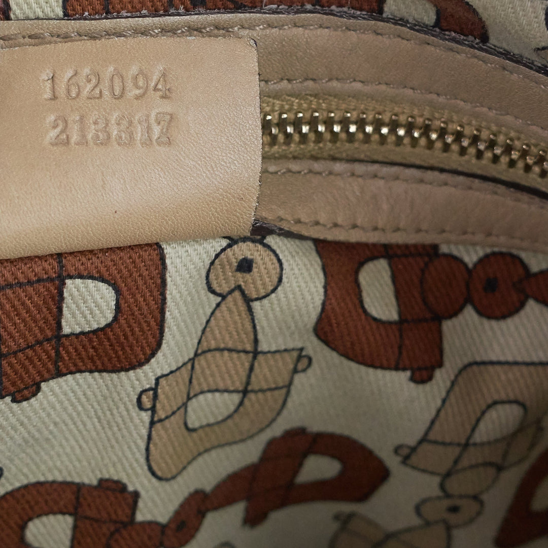 britt guccissima leather tote bag