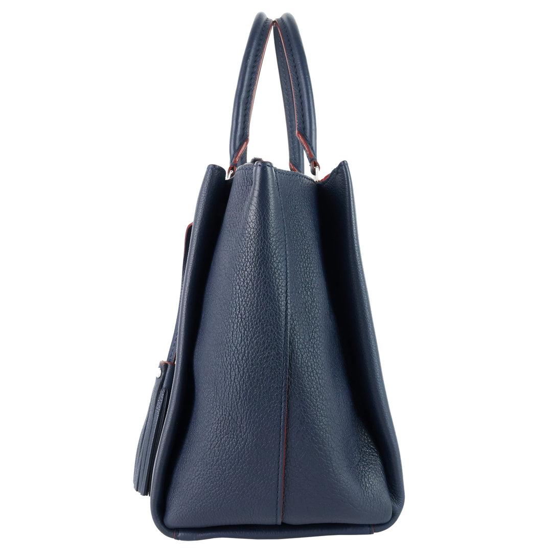 LockMeTo MM Calfskin Leather Handbag