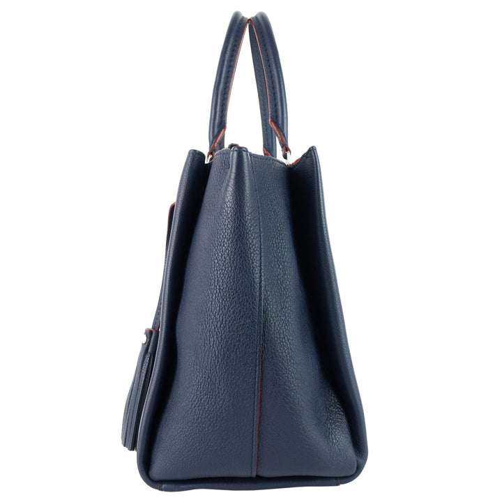 LockMeTo MM Calfskin Leather Handbag